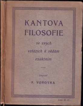 Kantova filosofie ve svých vztazích k vědám exaktním