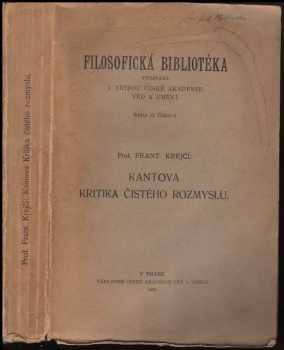 Immanuel Kant: Kantova kritika čistého rozmyslu