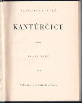 Karolina Světlá: Kantůrčice