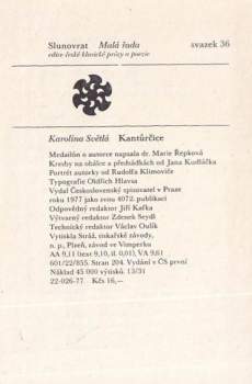 Karolina Světlá: Kantůrčice
