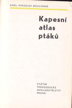 Miroslav Bouchner: Kapesní atlas ptáků