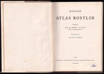 Albert Pilát: Kapesní atlas rostlin