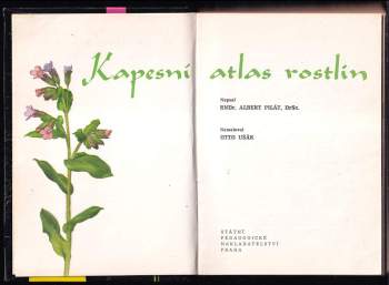 Albert Pilát: Kapesní atlas rostlin