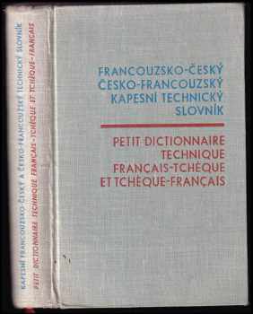 Kapesní francouzsko-český a česko-francouzský technický slovník