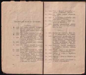 Kapesní kalendář československého vojska na Rusi