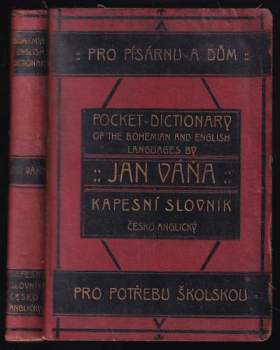Kapesní slovník česko-anglický pro školu, písárnu a dům
