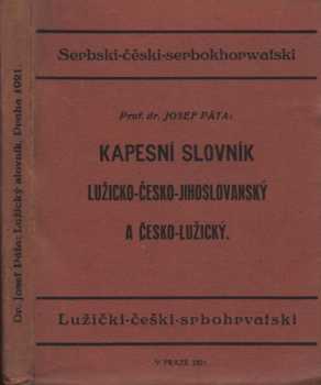 Kapesní slovník lužicko-česko-jihoslovanský a česko-lužický