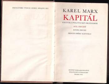 Karl Marx: Kapitál - Kritika politické ekonomie
