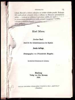 Karl Marx: Kapitál- Kritika politické ekonomie