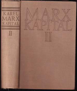 Karl Marx: Kapitál kritika politické ekonomie - Díl první, kniha první + Kapitál- Kritika politické ekonomie : Proces oběhu kapitálu - Díl druhý, kniha druhá