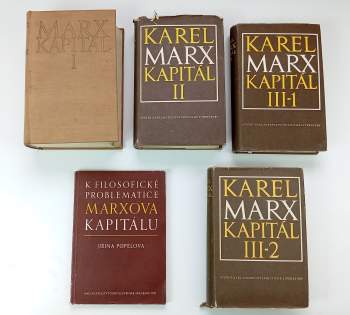 Kapitál, Kritika politické ekonomie I + II + III-1 + III-2 + K filosofické problematice Marxova Kapitálu