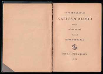 Rafael Sabatini: Kapitán Blood
