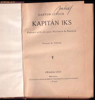 Gaston Leroux: Kapitán Iks