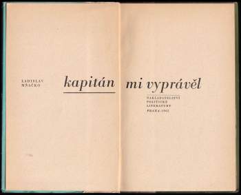 Ladislav Mňačko: Kapitán mi vyprávěl