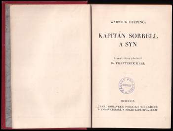 Warwick Deeping: Kapitán Sorrell a syn