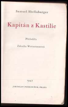 Samuel Shellabarger: Kapitán z Kastilie