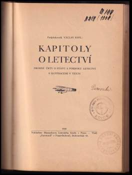 Václav Rypl: Kapitoly o letectví