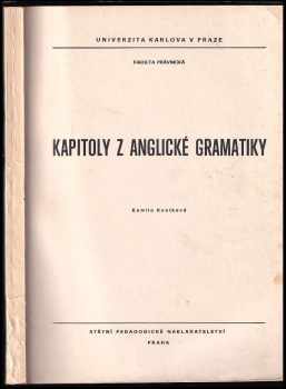 Kapitoly z anglické gramatiky