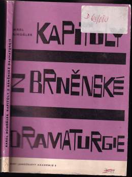 Kapitoly z brněnské dramaturgie