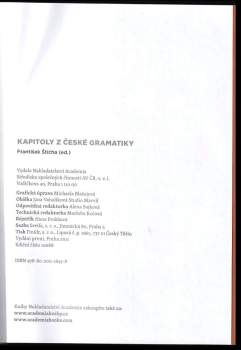 Kapitoly z české gramatiky
