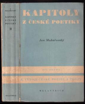 Kapitoly z české poetiky