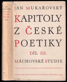 Kapitoly z české poetiky