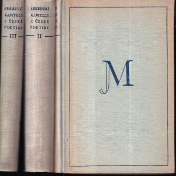 Kapitoly z české poetiky : Díl 1-3 - Jan Mukařovský, Jan Mukařovský, Jan Mukařovský, Jan Mukařovský (1948, Svoboda) - ID: 828592
