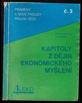 Kapitoly z dějin ekonomického myšlení