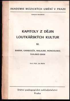 Ján Malík: Kapitoly z dějin loutkařských kultur
