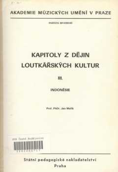 Ján Malík: Kapitoly z dějin loutkařských kultur