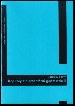 Kapitoly z elementární geometrie II