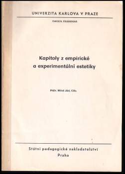 Kapitoly z empirické a experimentální estetiky
