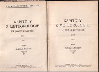 Bohuslav Hrudička: Kapitoly z meteorologie