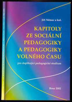 Kapitoly ze sociální pedagogiky a pedagogiky volného času pro doplňující pedagogické studium