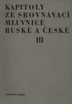 Kapitoly ze srovnávací mluvnice ruské a české