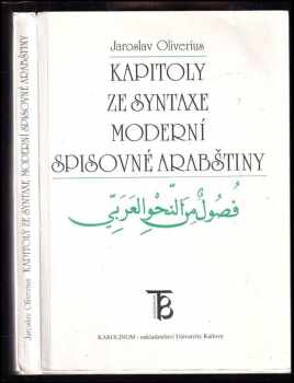 Kapitoly ze syntaxe moderní spisovné arabštiny