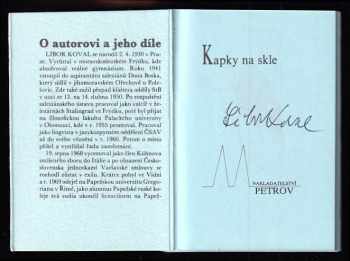 Libor Koval: Kapky na skle