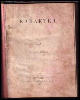 Josef Durdík: Karakter