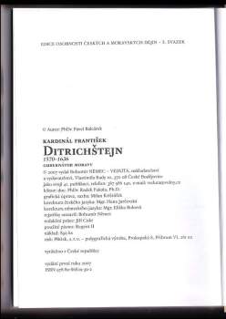 Pavel Balcárek: Kardinál František Ditrichštejn