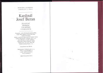 Bohumil Svoboda: Kardinál Josef Beran