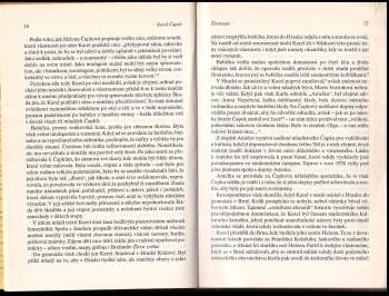B. R Bradbrook: Karel Čapek - hledání pravdy, poctivosti a pokory