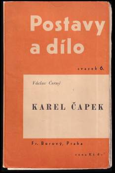 Václav Černý: Karel Čapek