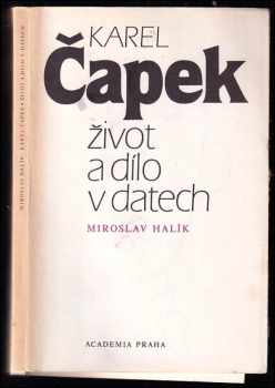 Miroslav Halík: Karel Čapek