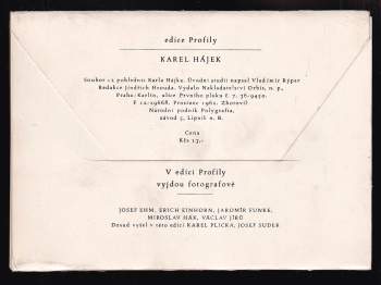 Karel Hájek: Karel Hájek (soubor 12 pohlednic)