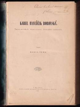 Karel Tůma: Karel Havlíček Borovský