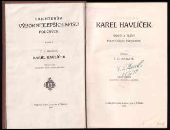 Tomáš Garrigue Masaryk: Karel Havlíček - PODPIS TOMÁŠ GARRIGUE MASARYK Z ROKU 1932