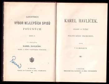 Tomáš Garrigue Masaryk: Karel Havlíček
