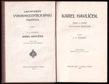 Tomáš Garrigue Masaryk: Karel Havlíček