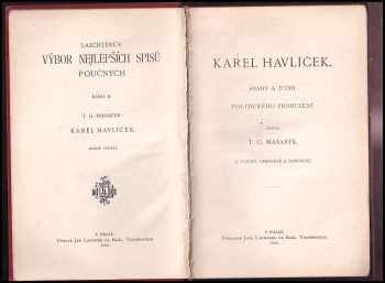 Tomáš Garrigue Masaryk: Karel Havlíček