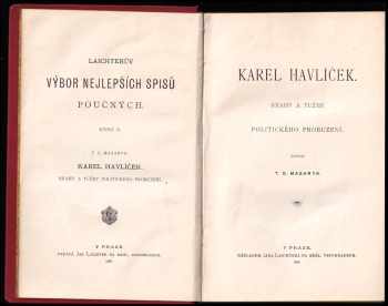 Tomáš Garrigue Masaryk: Karel Havlíček